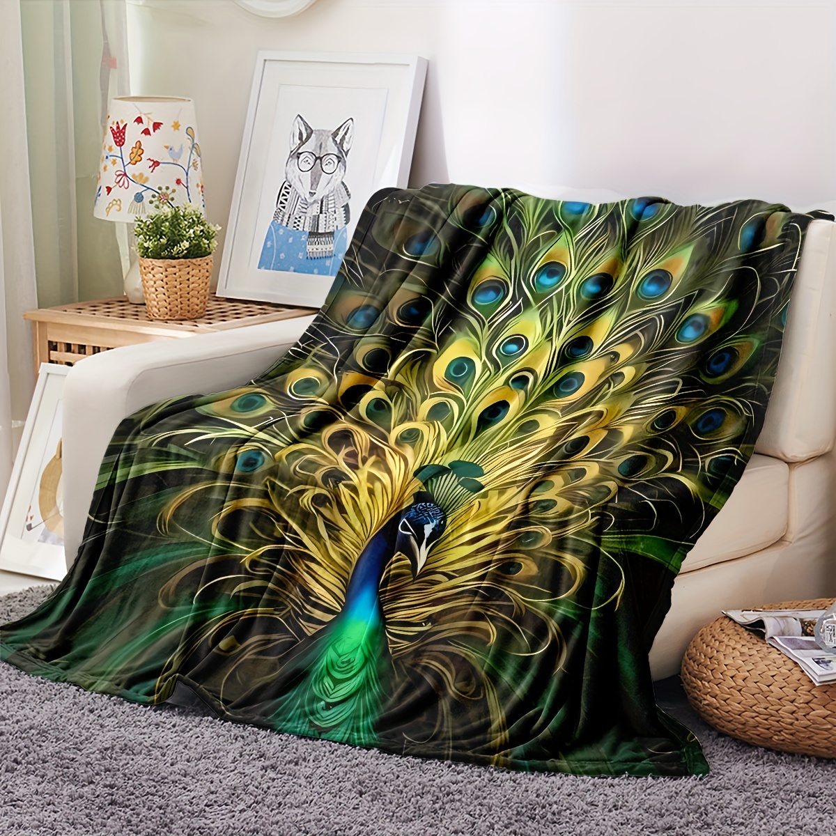 Aesthetic discount throw blanket