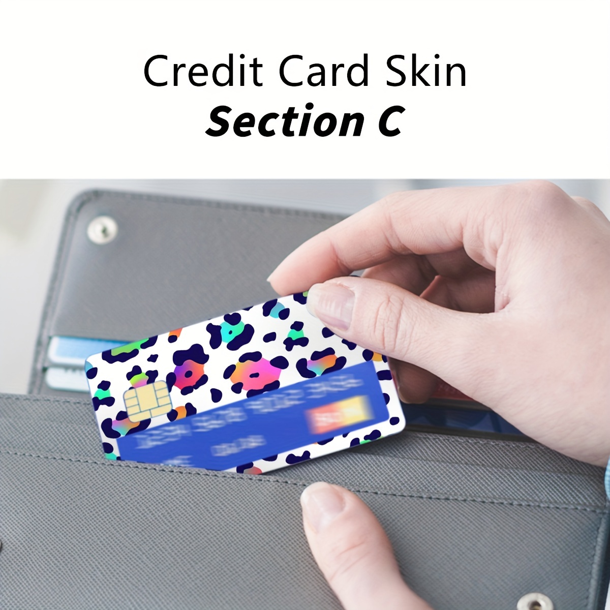 2 Stück Bunte Spot muster Kreditkarte Bankkarte Aufkleber - Temu Austria