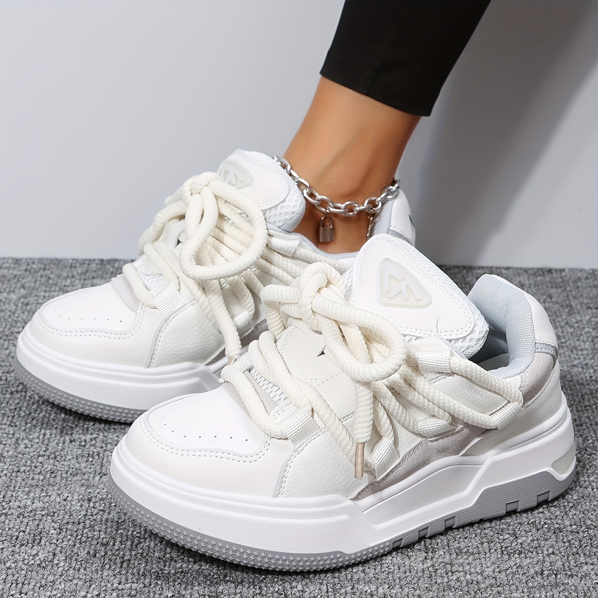 Women's Platform Sneakers Fashion Lace Outdoor Shoes - Temu