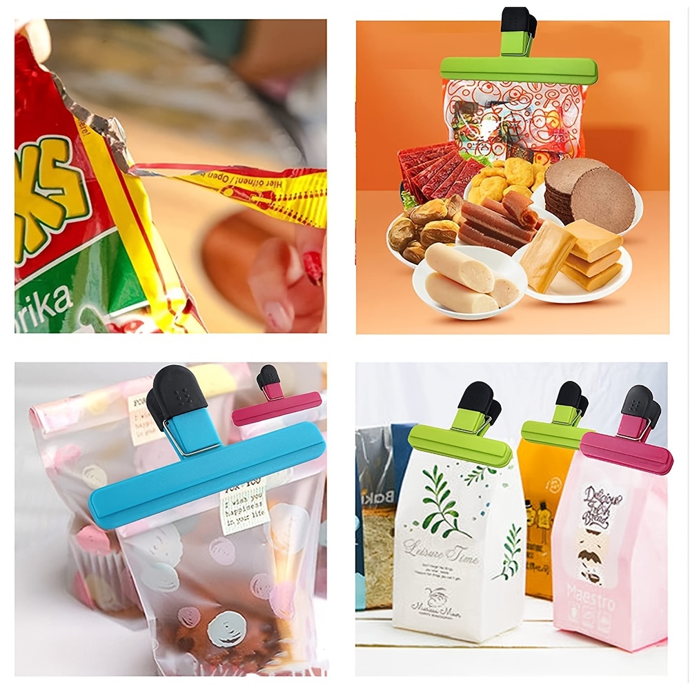 Chip Bag Clips Air Tight, Heavy Duty, Sturdy Plastic Clips For Food  Storage, Food Bag Clips For Kitchen Snacks - Temu
