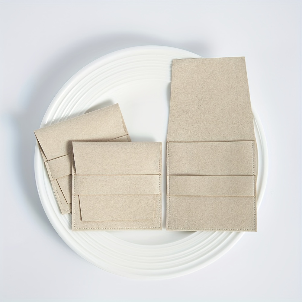 10 кожаных мешочков для украшений из замши, элегантные пылезащитные сумки для колец, серег, браслетов, свадебные аксессуары, детали 10