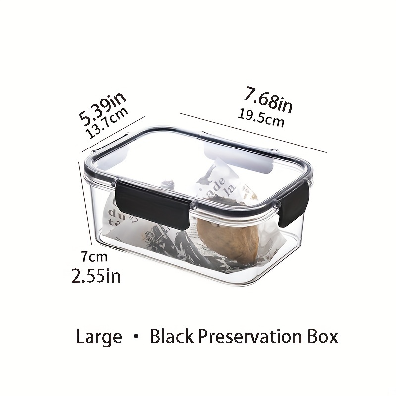 4pcs/set Refrigerator Storage Box, Frozen Crisper Drawer-Type Kitchen Food  Special Storage Box, Fruit Vegetable Crisper, Dumpling Meat Eggs Ginger Gar