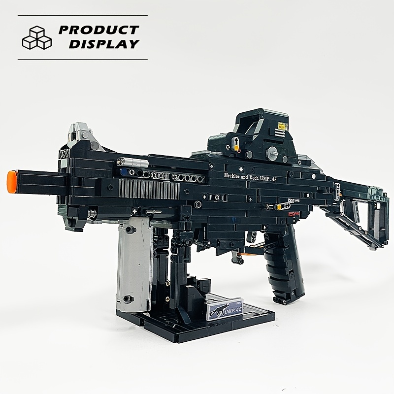 Acheter MOULD KING – pistolet à bloc motorisé MP5, modèle de mitraillette,  blocs de construction en briques, jouet éducatif pour enfants, bricolage,  cadeaux de noël