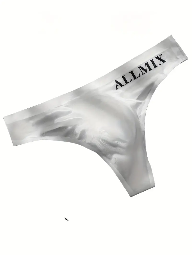 Men's Seamless Transparent Thin Mesh Sexy Thongs Underwear - Temu