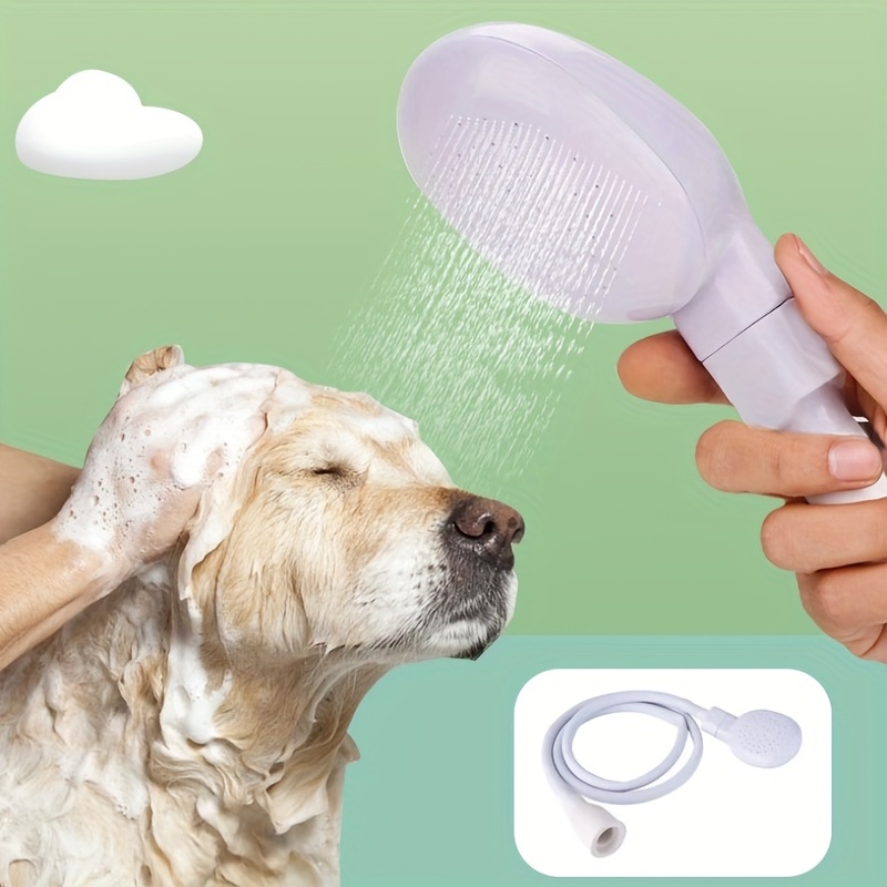 1pc Multifunctional Pet Showerhead With Straight Connector Quick