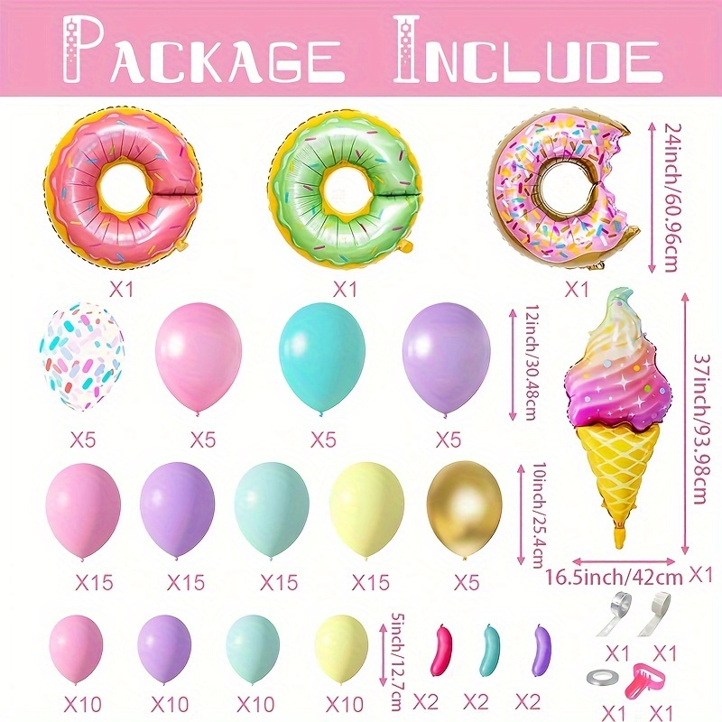 27 PKG DONUT SHAPE BALLOON