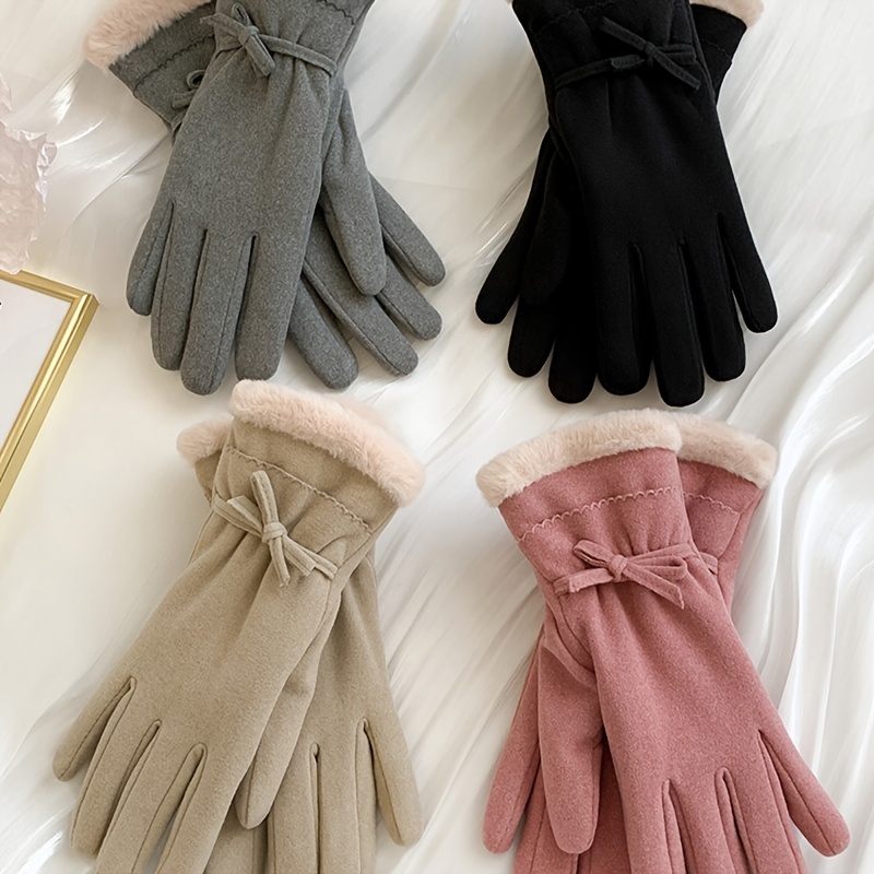 Gloves For Women Riding And Driving In Winter Thickened Warm Winter Wool Gloves  Thin Warm Work Gloves Men 