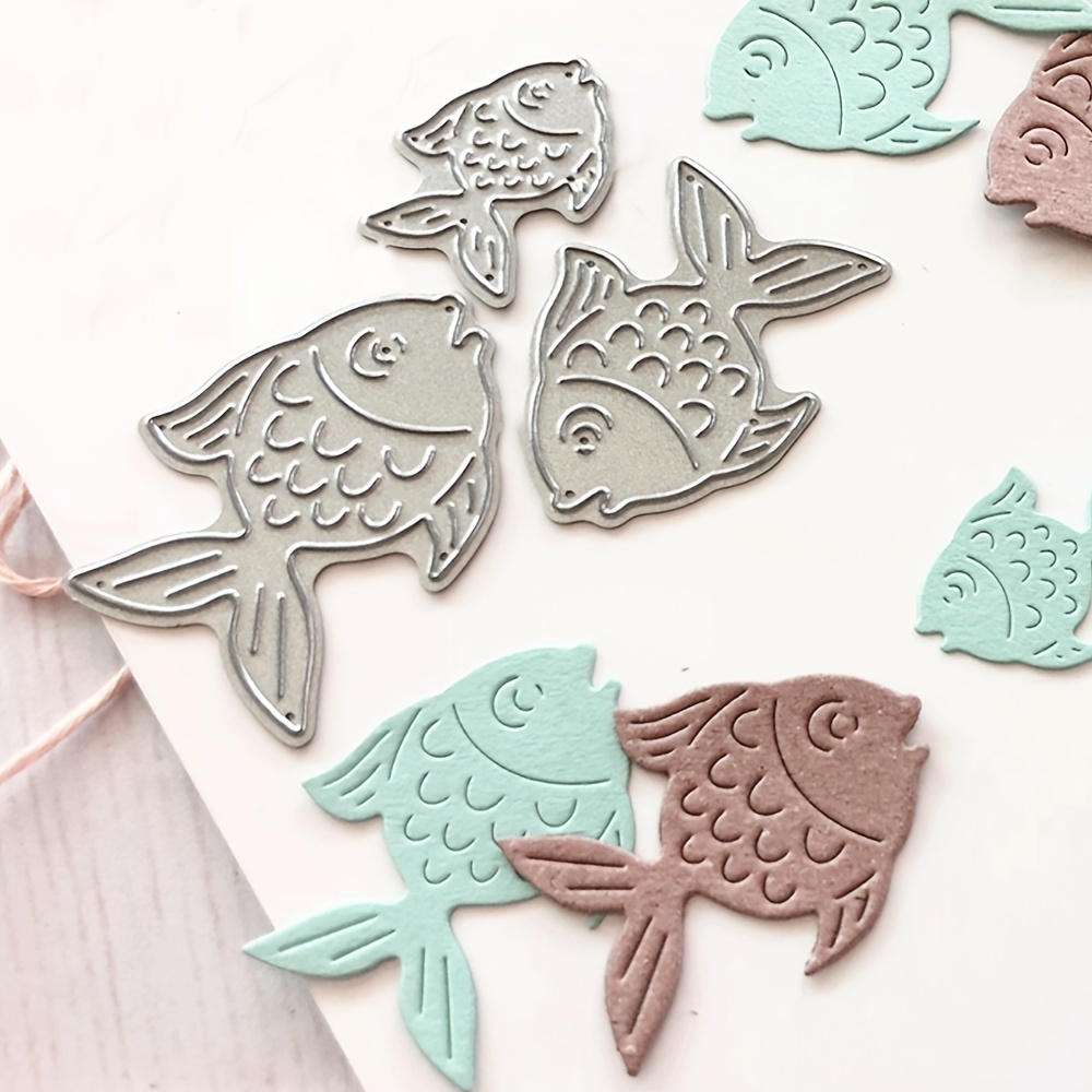 Fish Metal Cutting Dies Cut Die Mold Scrapbook Paper Craft - Temu