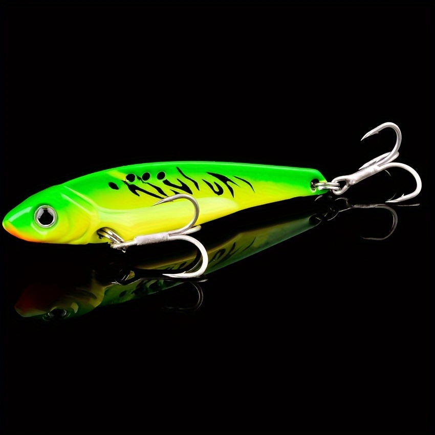  Fishing Lures VIB Tail Spinners Bait Metal Sinking Lures  Fishing Jigs Blade Baits Bass Crankbait Fishing Spinner Blade for Bass  Fishing Lure Kit with Tackle Box (A-0.5oz/5PCS) : Sports 