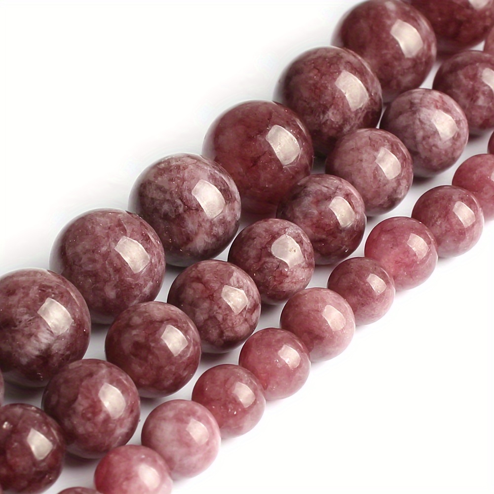 

4-12mm Natural High Quality Lepidolite Stone Loose Spacer Beads For Jewelry Making Diy Special Unique Bracelets Necklace Craft Supplies