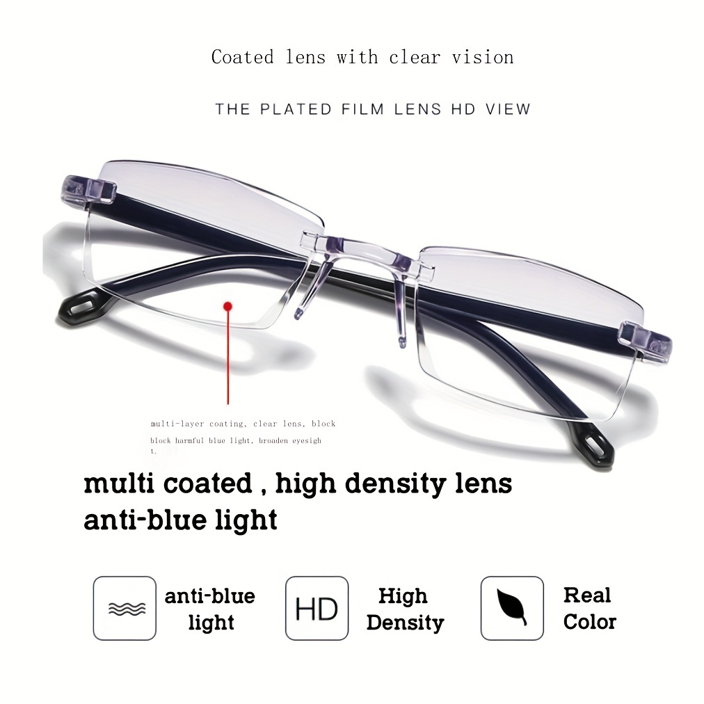 Smart Auto Zoom Presbyopic Glasses with Anti Light Protection