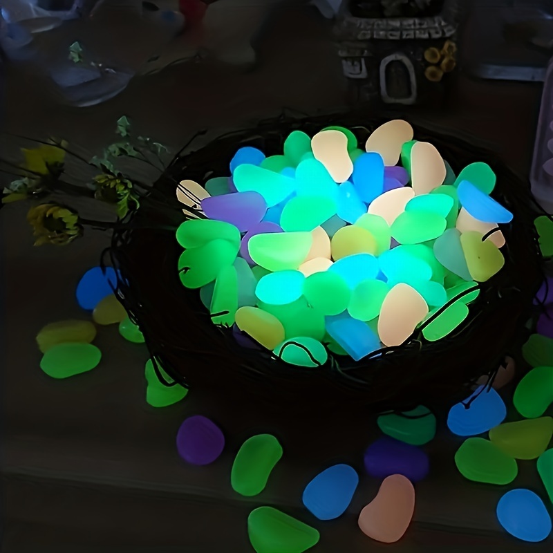 100 Pz/borsa Glow In The Dark Pietre Glow Rocks Decor - Temu