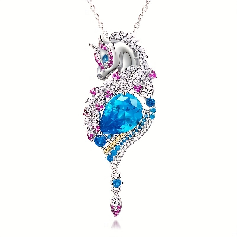 Seahorse Pendant Necklace for Men