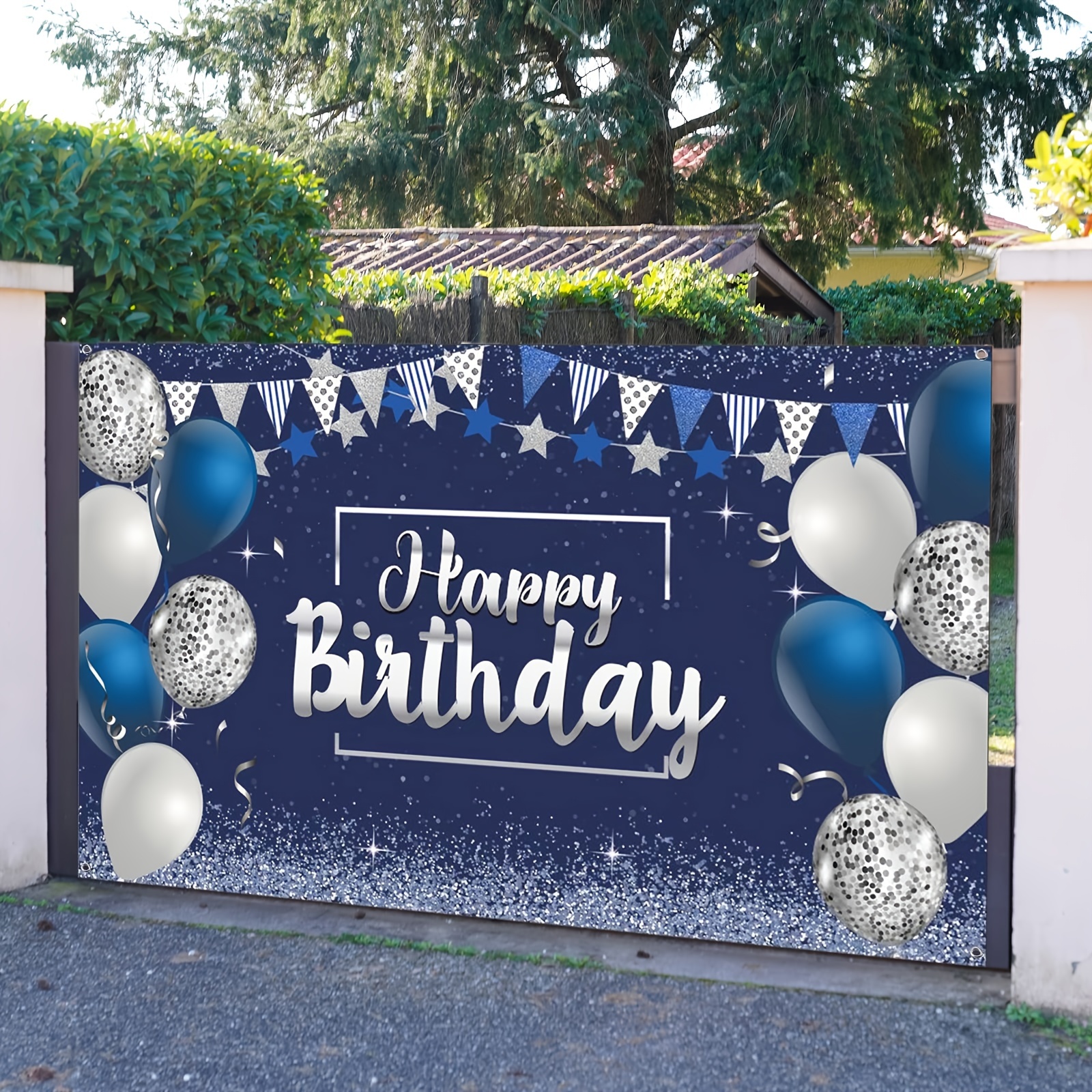 1pc Striscione Sfondo Compleanno Poster Cartello In Giardino - Temu Italy