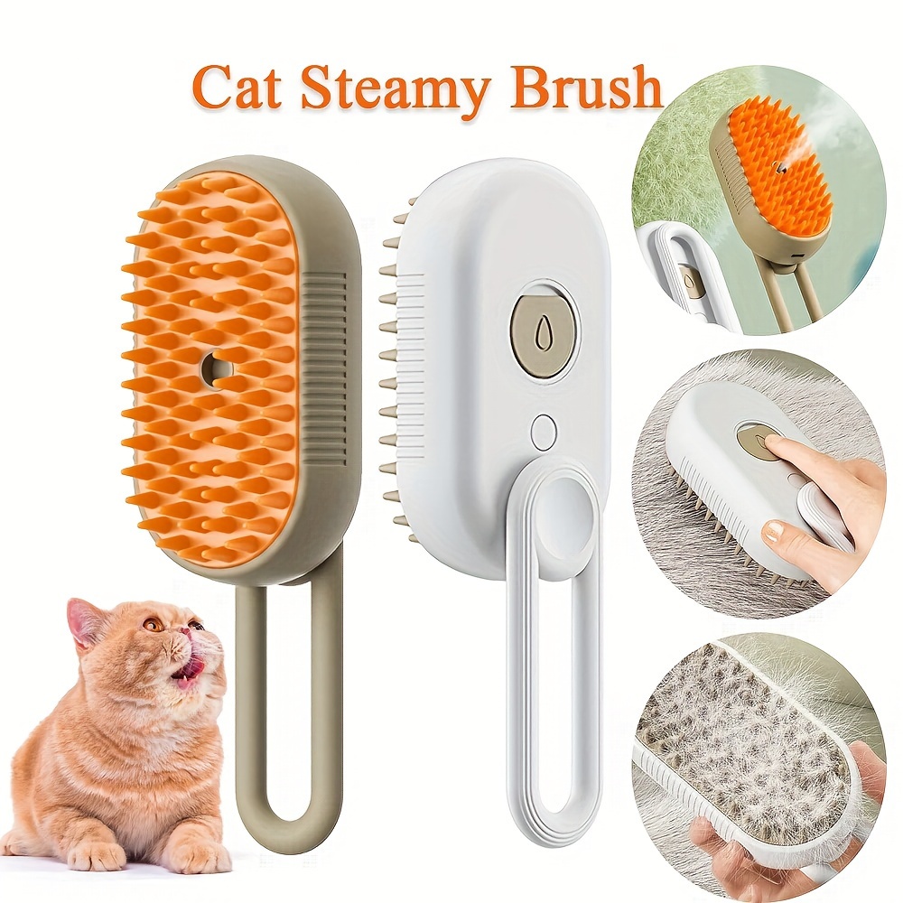 Steamy Cat Brush - Steam Cat Brush, 3in1 Cat Steamy Brush, Cat Spray  Massage Comb, Rechargeable Cat Slicker Brush With Liquid Inlet, Cat  Grooming Brush, Eliminate Flying Hair-yellow : : Prodotti per
