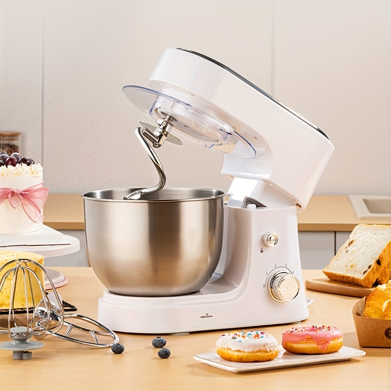 Multi-functional Vertical Countertop Mixer, Kitchen Mixer, Bread Machine,  Cream Whipping Machine, Cook Machine, Egg Beater Mixer, With Three  Different Mixing Heads, Splash Protection - Temu Japan