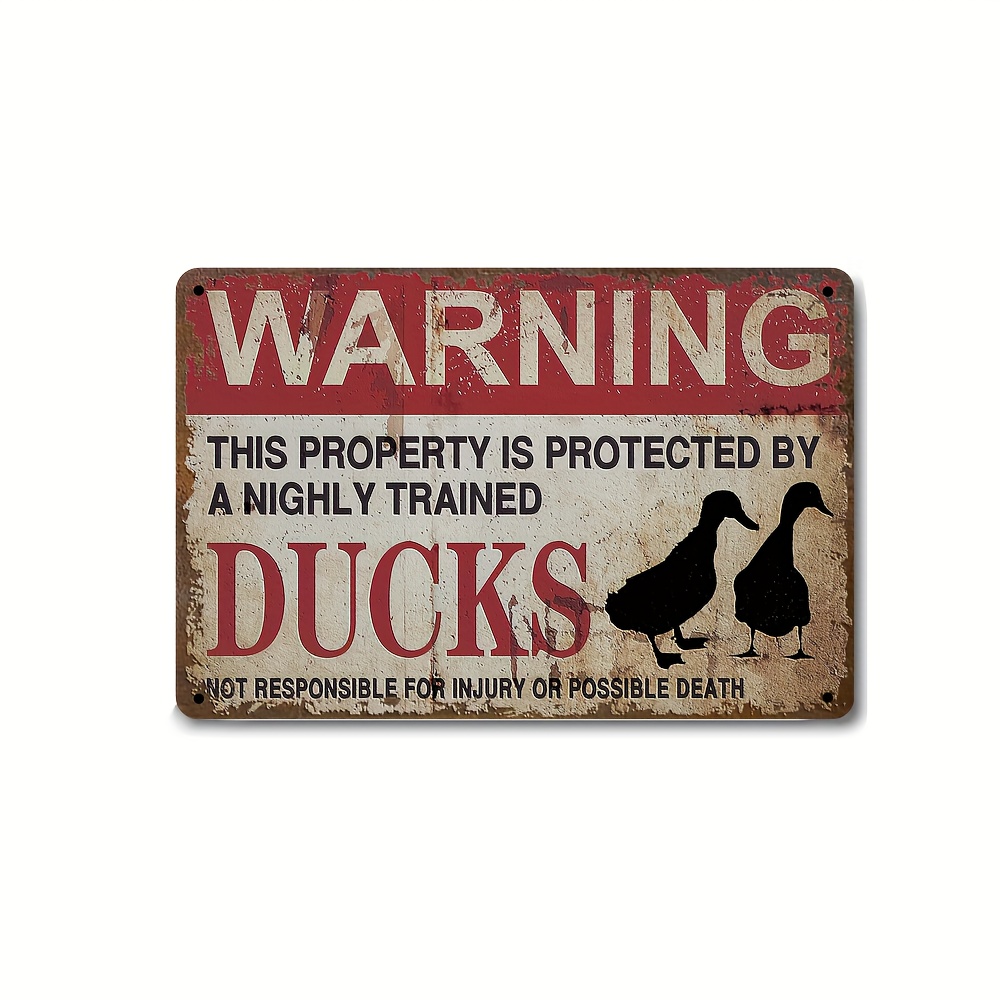 Vintage Duck Hunting Metal Sign Knowledge Mallard Ducks - Temu Canada