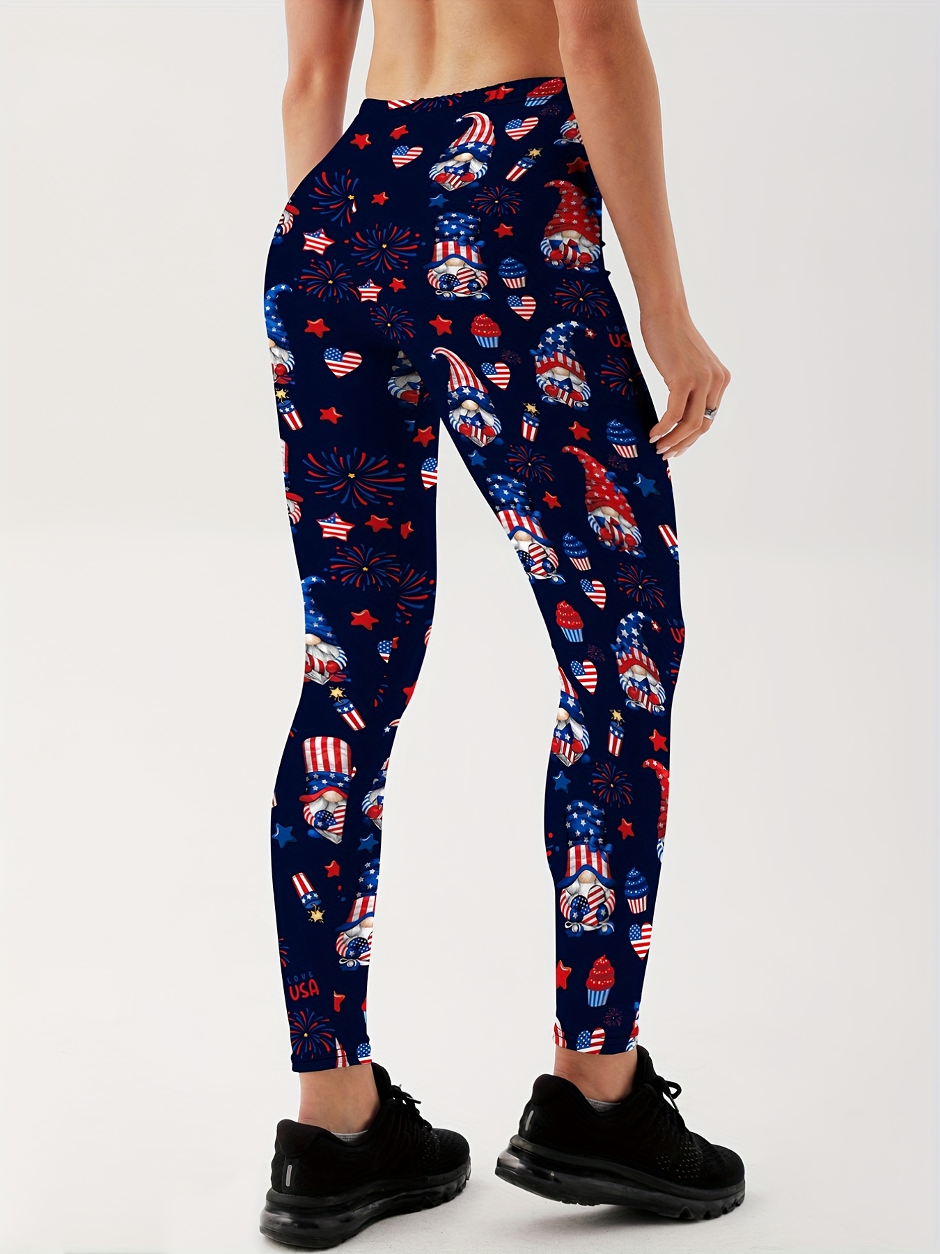 Christmas Tree Snowman Printed Yoga Pants for Women