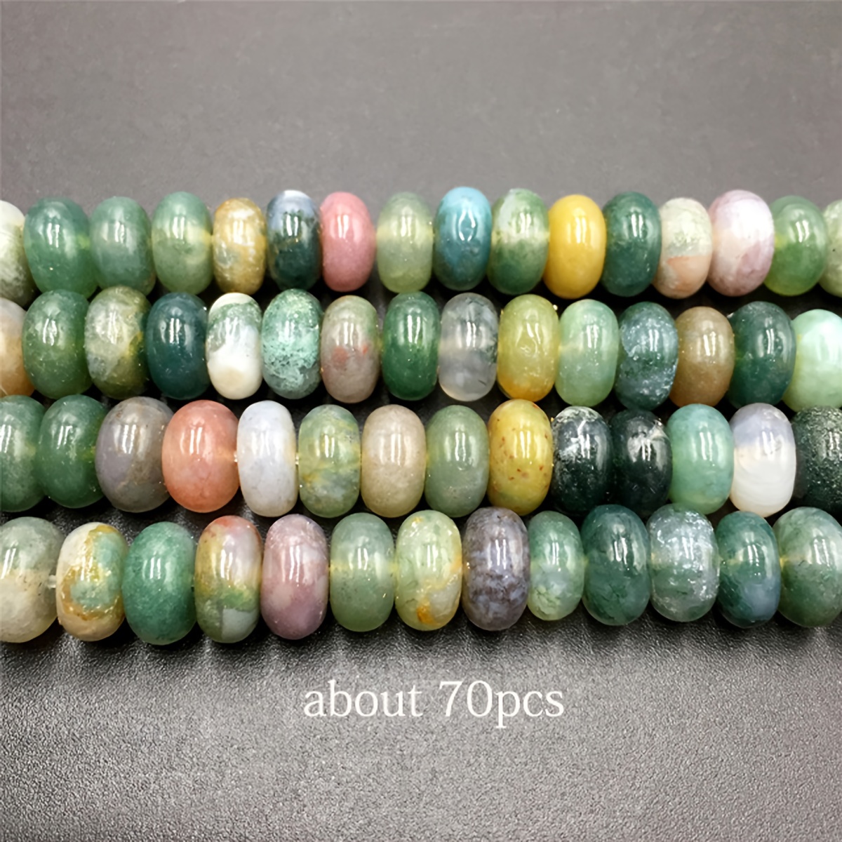 Abacus Shape Beads Stone Beads Jade Beads Diy Loose - Temu