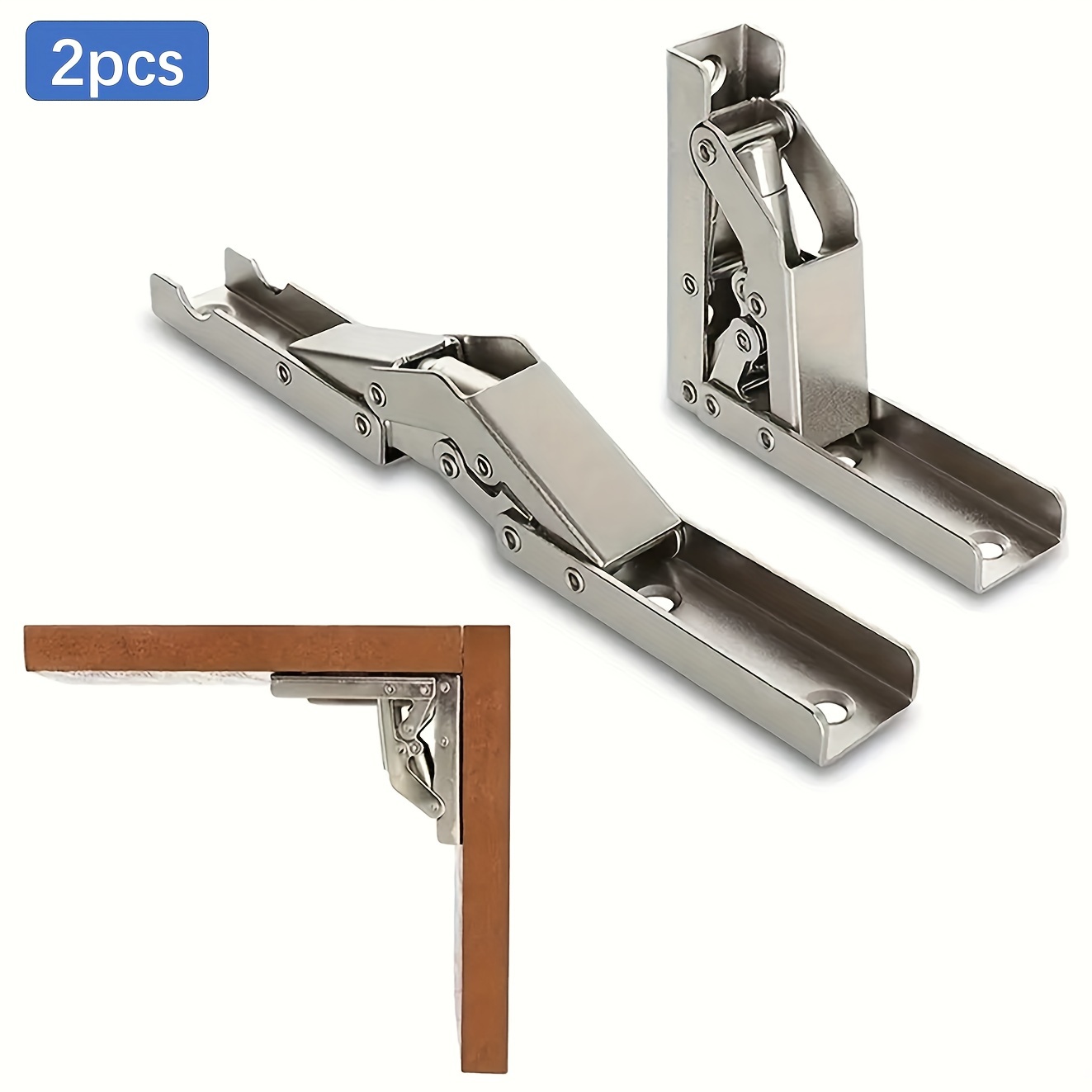 Folding Table Hinges-self-Locking Hinge Leg Accessories and Angle  Brackets-for Folding feet, Folding workbenches, Kitchen Folding Table  Extensions (2