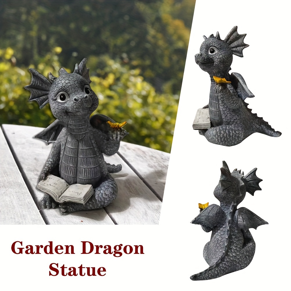 1pc Pâques Dragons Sculpture En Résine Adorable Bébé Dragon - Temu France