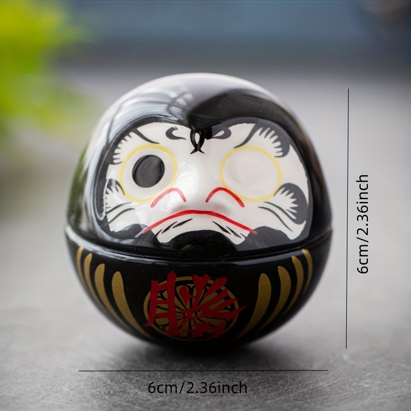 Tirelire en céramique japonaise Daruma de 11,4 cm - Chat porte