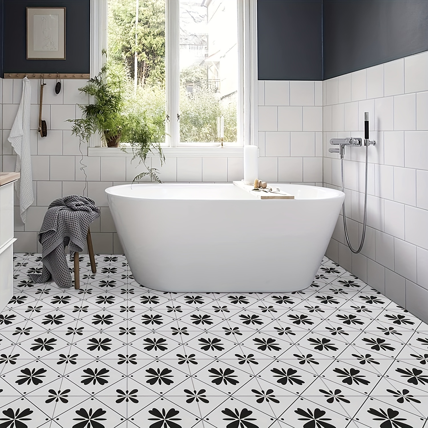 Bathroom Wall Tiles, Black & White Tiles