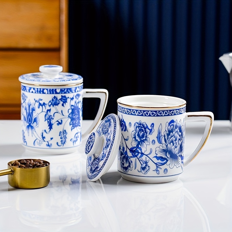 Tasse à thé en Porcelaine avec Infuseur et Couvercle, avec Boîte à
