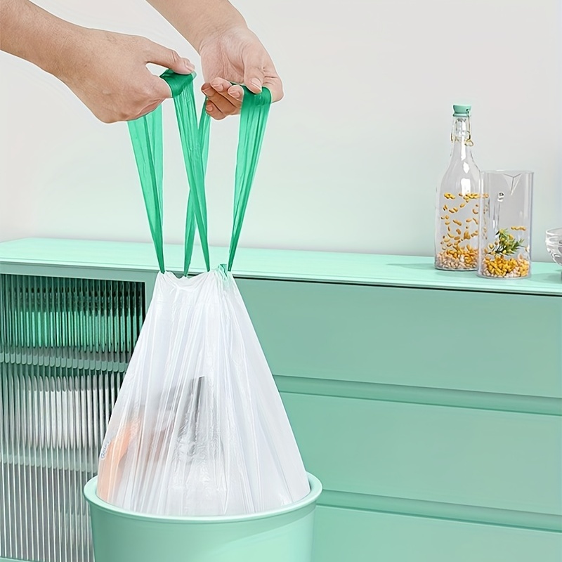 Drawstring Trash Bags 4 Gallon For Small Kitchen, Bathroom, Bedroom, Extra  Strong, Unscented, Garbage Bags - Temu