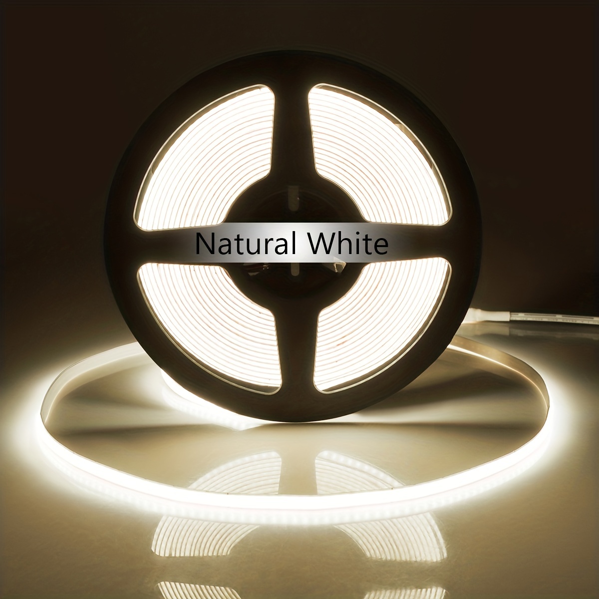 Tira de luces LED de 16.4 pies, luz blanca cálida, tira de luces LED de  intensidad regulable, 300 LED 2835 brillantes, auto adhesiva, 12V, tira