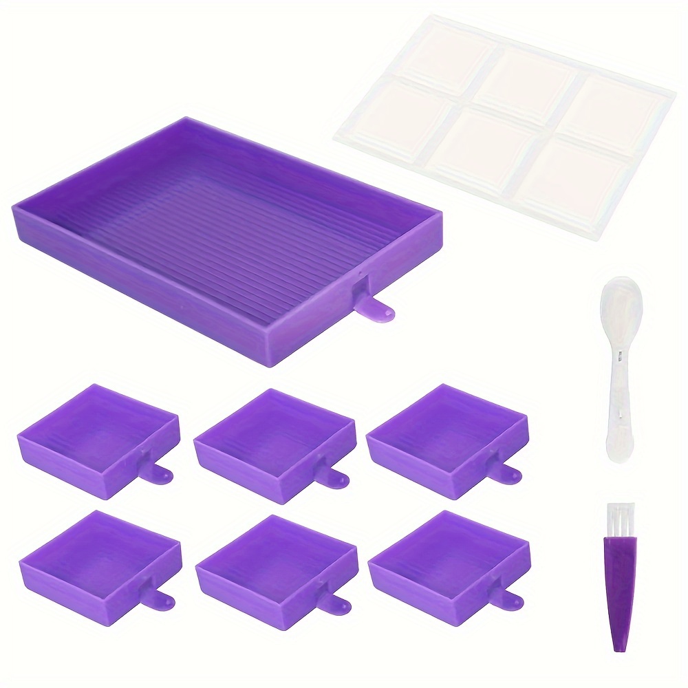Diamond Painting Accessories Tray Organizer Kits,6 Grid Palette