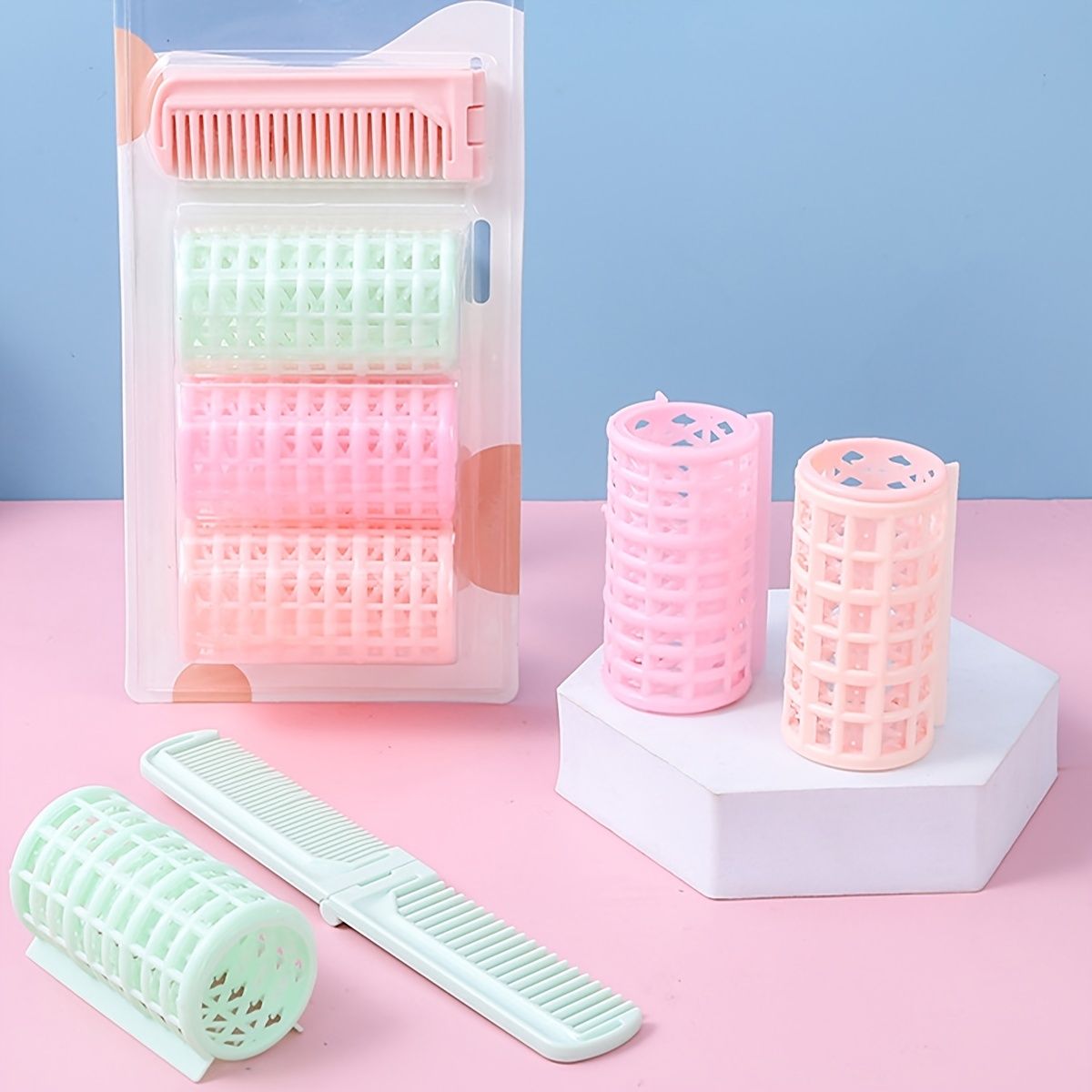 Plastic Hair Rollers Curlers Snap Rollers Self Grip Rollers Hairdressing  Curlers No Heat Hair Curlers For Diy Hairdressing Hair Salon Hair Barber  Random Color | Today's Best Daily Deals | Temu