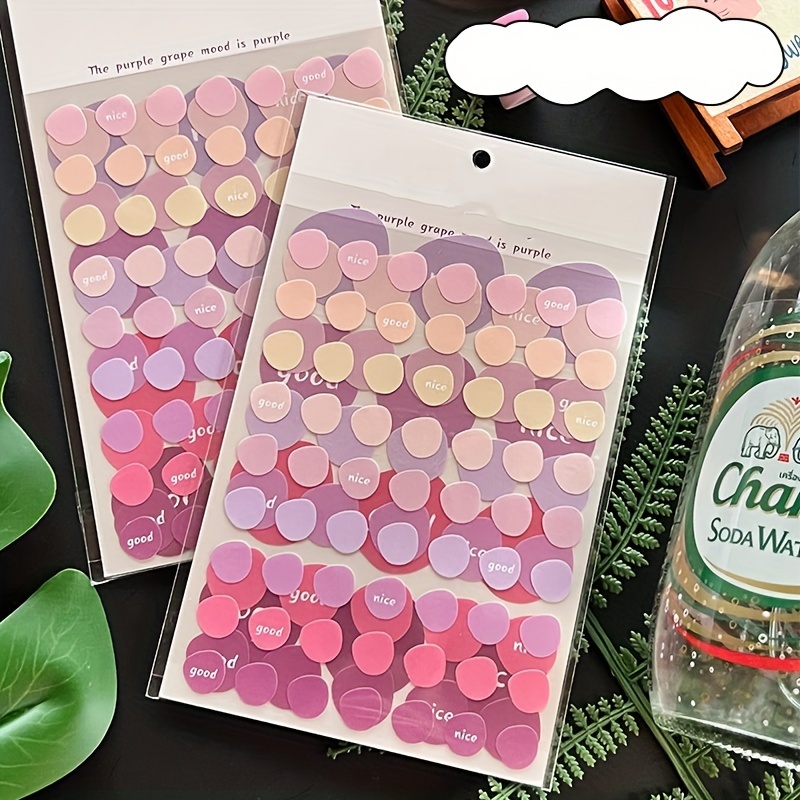 Dots Collage Love Slitting Hand Account DIY Tool Sticker Package Ins
