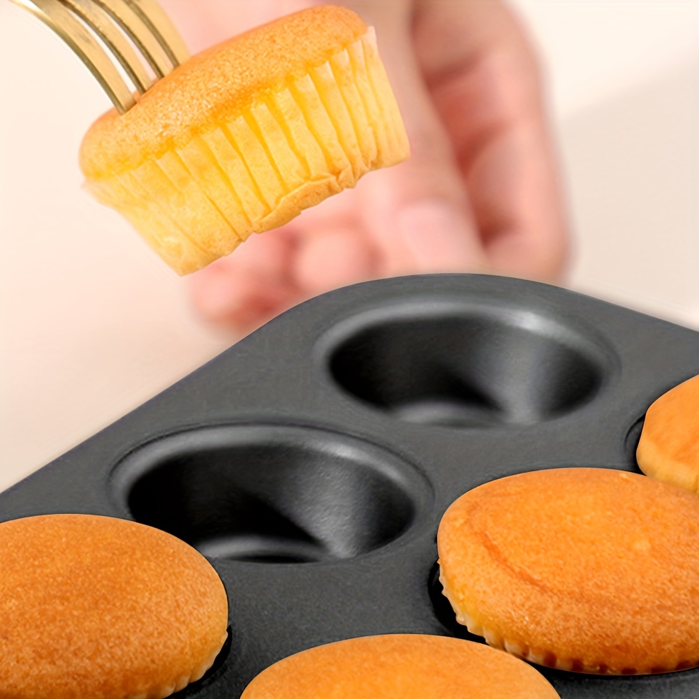 Nonstick Muffin Pan 6 Cup Carbon Steel Cupcake Pan Easy To - Temu