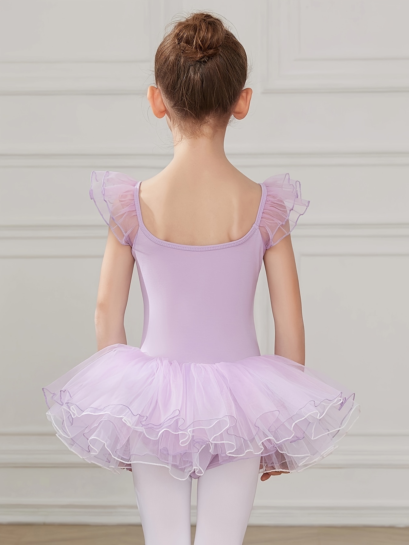 Vestido Rosa de Ballet para Niñas, Ropa Danza Infantil