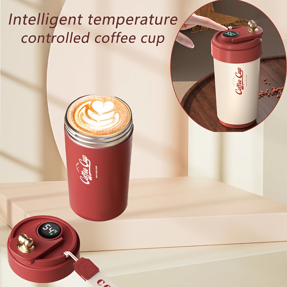 450ml Coffee Cup Intelligent Temperature Display Stainless Steel