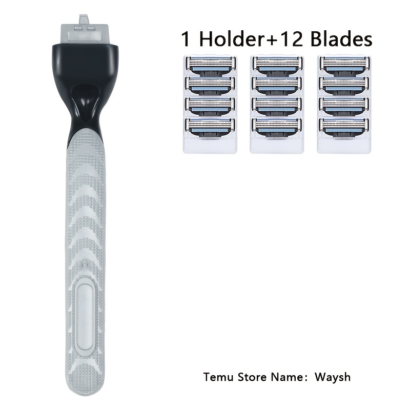 3-Layer Safety Razor Blades Set with Holder