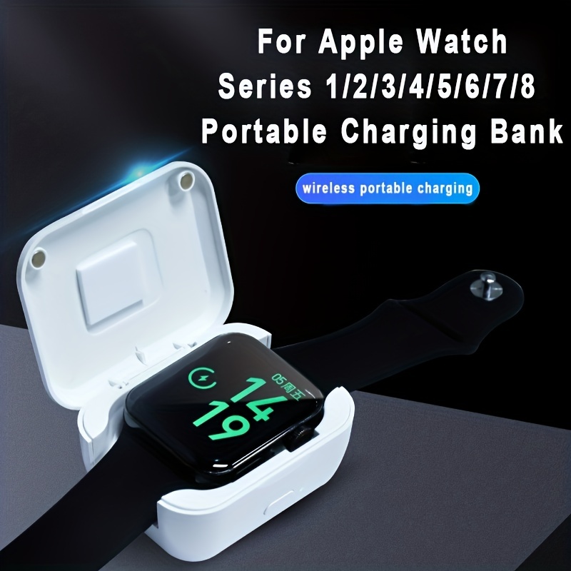 Wireless Charger For Apple Watch Series 8 7 6 5 4 3 2 1 Emergency Charging Bank 900MAH Portable Wireless Iwatch Charger