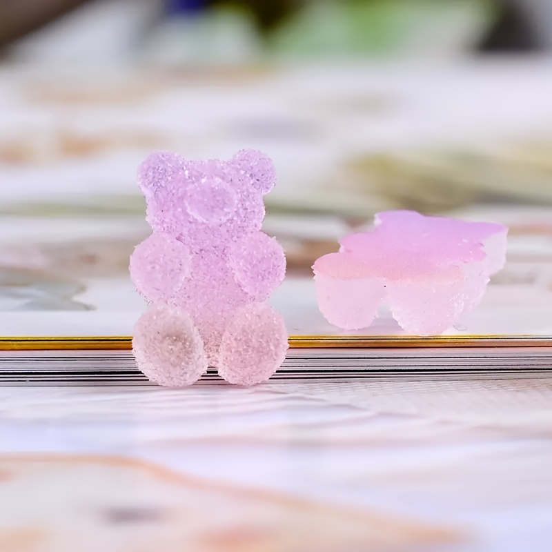 100 Pcs Bear Charms For Nail Charms Gummy Bear Charm Resin Bear For Acrylic  Nail