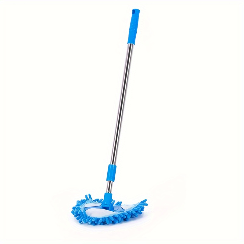 NAKEAH Mopa para Limpiar Azulejos y Paredes－Fregona Giratoria, Fregona  Giratoria 360º Triangular Ajustable, Extensible, automática, con mopas