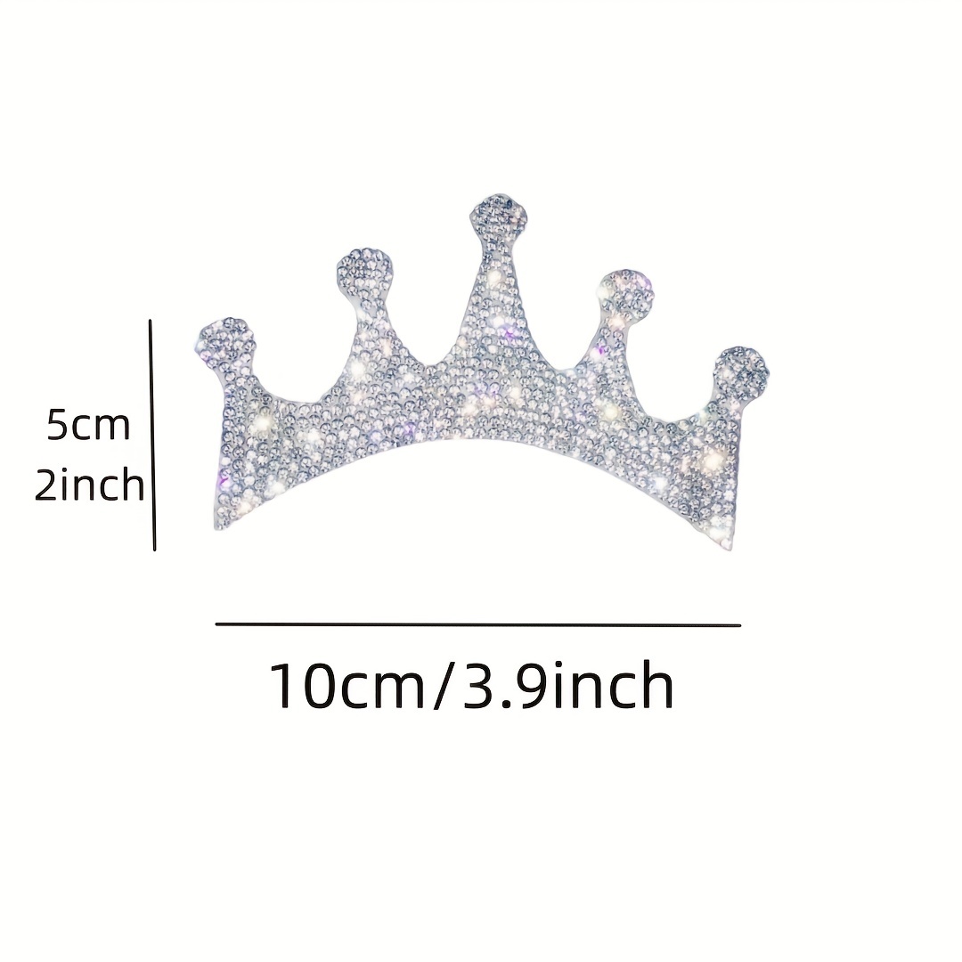 Crystal Crown Car Sticker Scratch Stickers Decorative - Temu