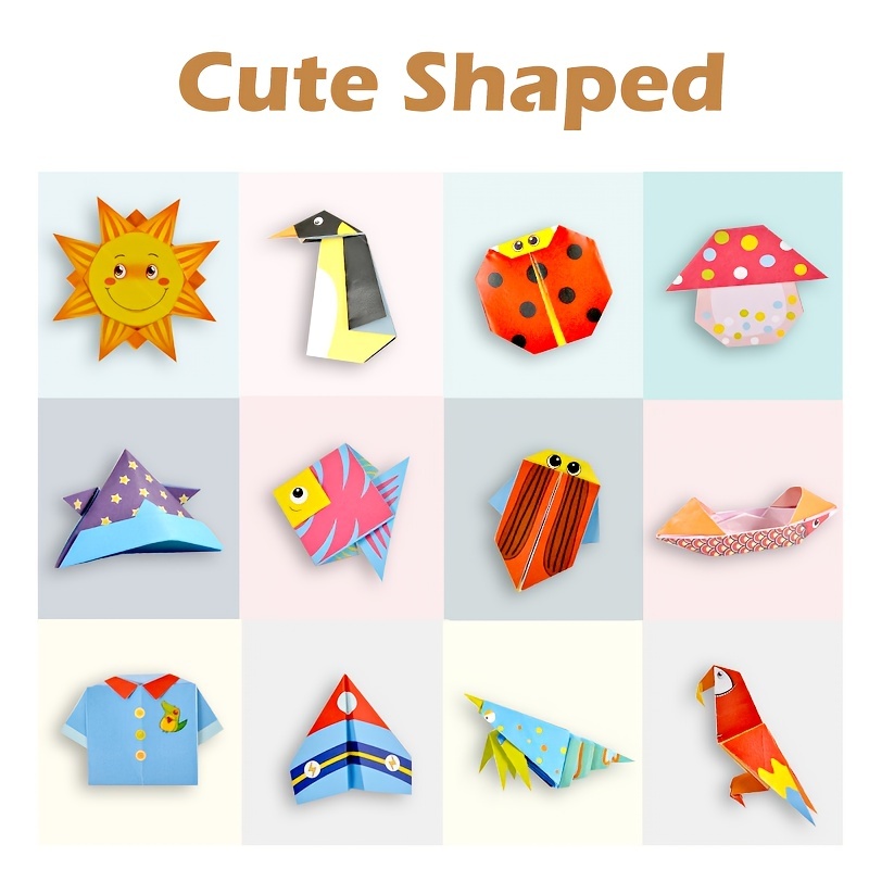 Craft Origami Paper for Kids 54Sheets Vivid Colorful Folding Papers  27Patterns Art Projects Kit Teen Birthday Educational Toy