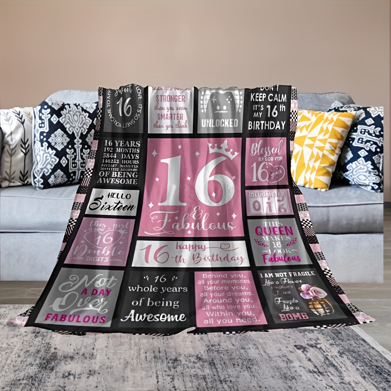  18 Year Old Girl Gifts for Birthday, Best Gifts for Happy 18th  Birthday Decorations, Gift Ideas for 18 Year Old Girls Throw Blanket 50  X60 : Home & Kitchen