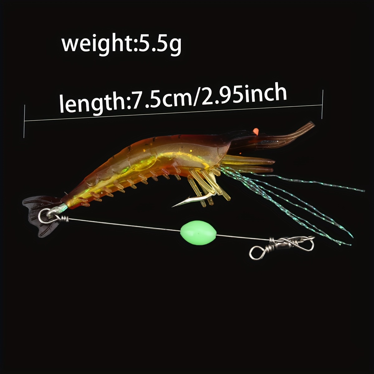 7.5cm Floating Bionic Shrimp Soft Fishing Lure 2.95inch - Temu