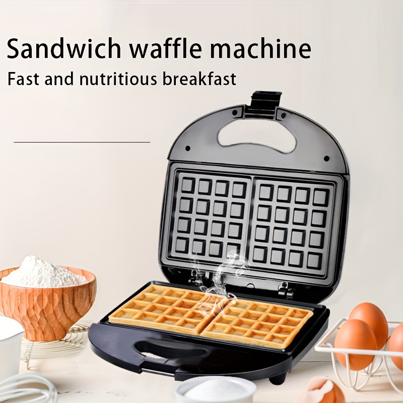 1pc Electric Waffle Maker 1000W Mini Round Waffle Iron With Anti-overflow  Design Household Waffle Maker, Breakfast Machine, Bread Machine, Breakfast M