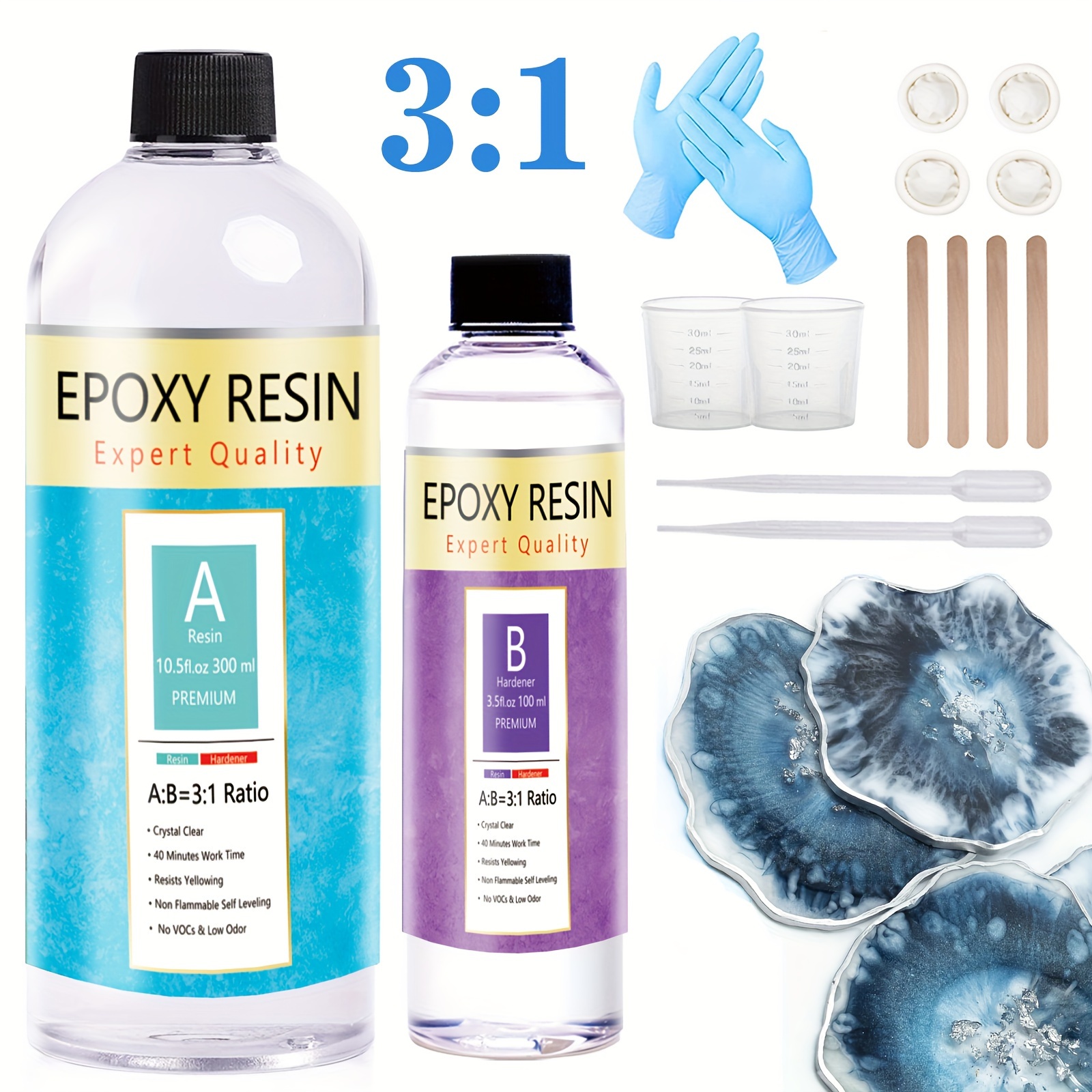 Clear Epoxy Resin Art Resin Kit Crystal Jewelry Resin Epoxy - Temu