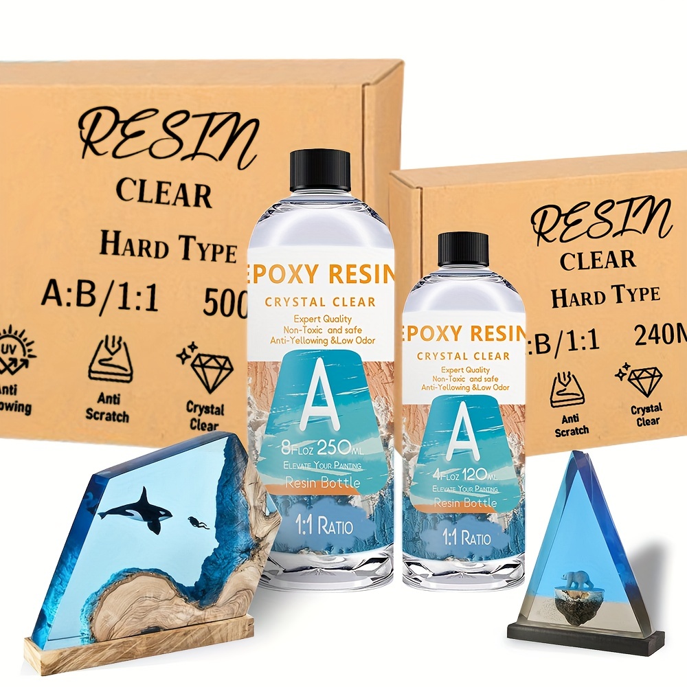 Craft Resin 1 Gallon Epoxy Resin Kit - Crystal Clear Epoxy Resin Kit &  Hardener for DIY
