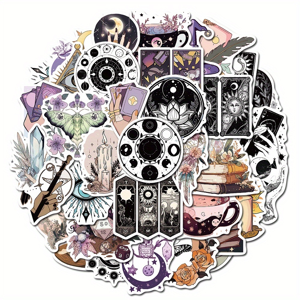 Mysterious Forest Illustrations Magic Forest Stickers - Temu