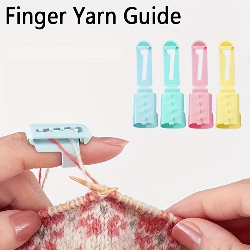 2pcs Adjustable Finger Crochet Ring Crochet Knitting Accessories