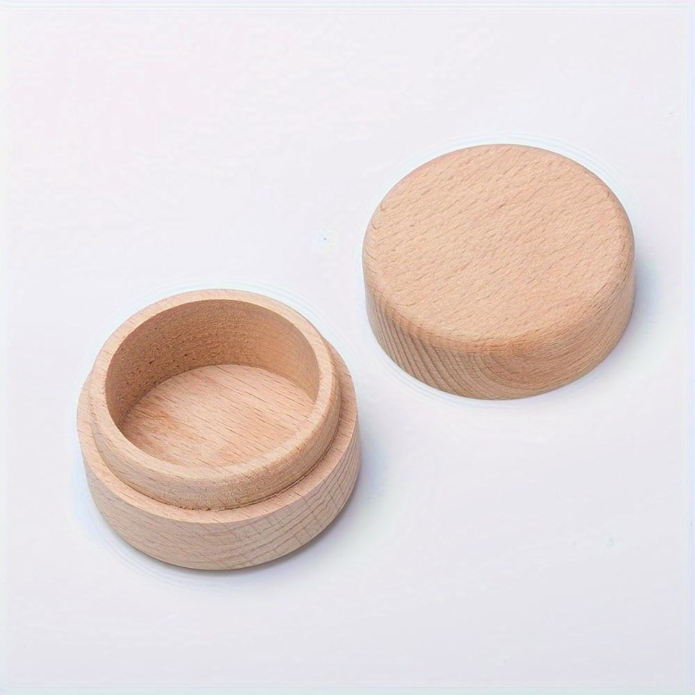 TEMU Handcrafted Round Jewelry Box - Rings, Earrings & Necklaces Storage | Diy Craft-